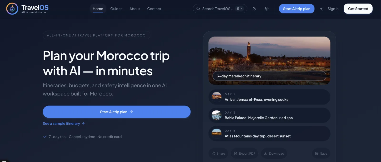 TravelOS — Case study cover